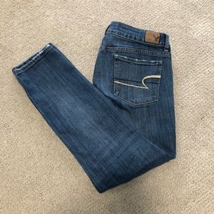 American Eagle skinny stretch short jeans